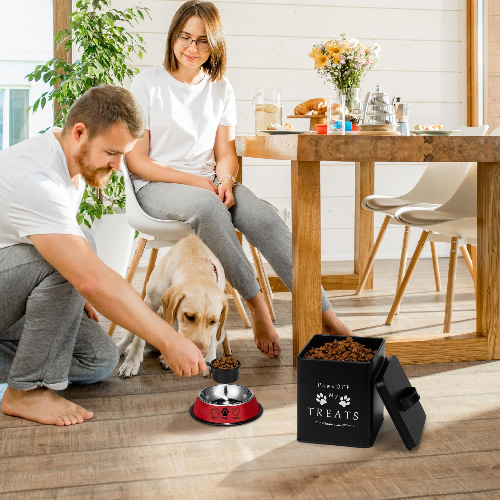 Meraki Home organización de comida para perros en casa