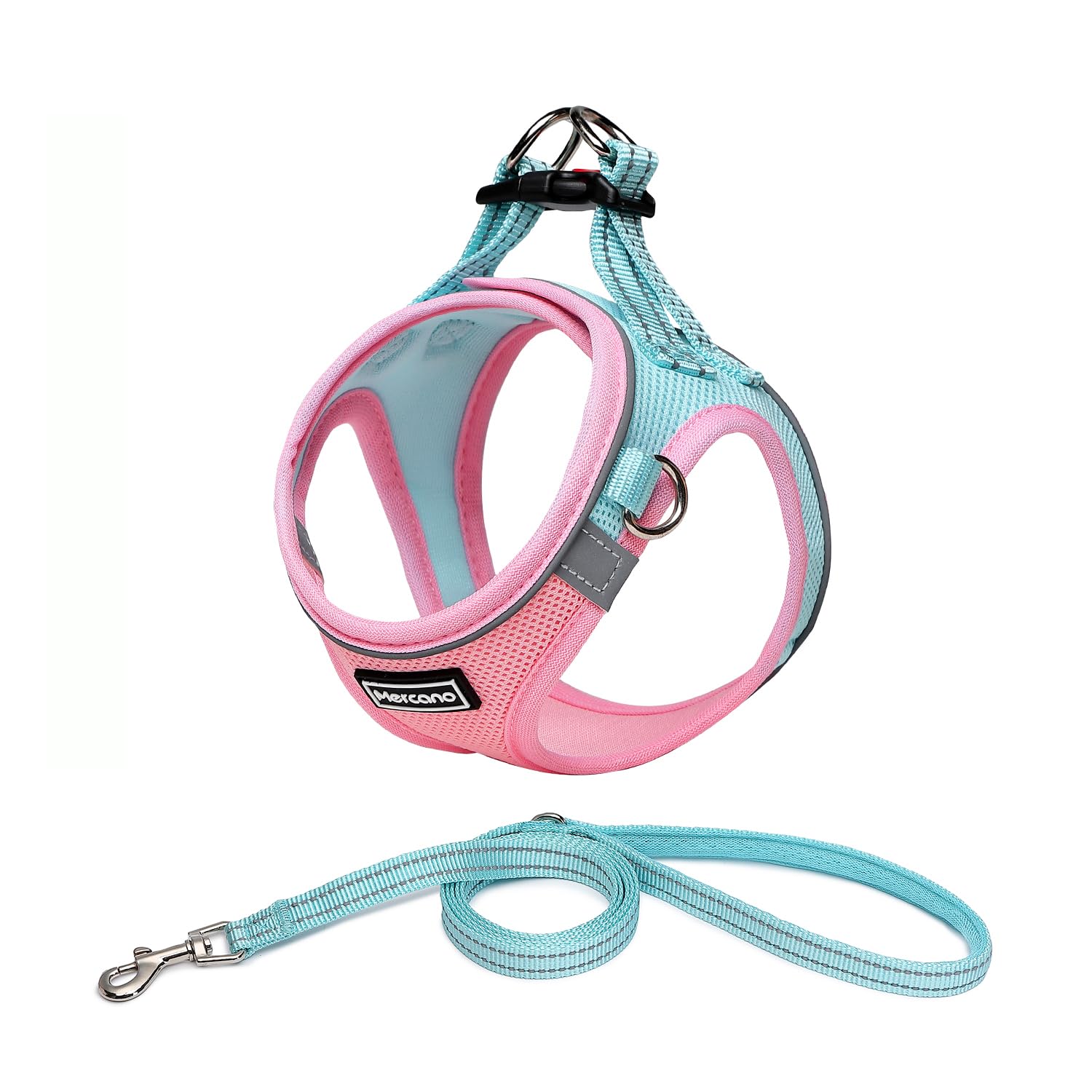 Harnais Mercano en mesh respirant pour petit chien, confort tout au long des promenades.