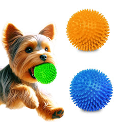 Pelotas Meric CoCoo con espigas verdes para perro, fortalecen dientes y combaten el aburrimiento.