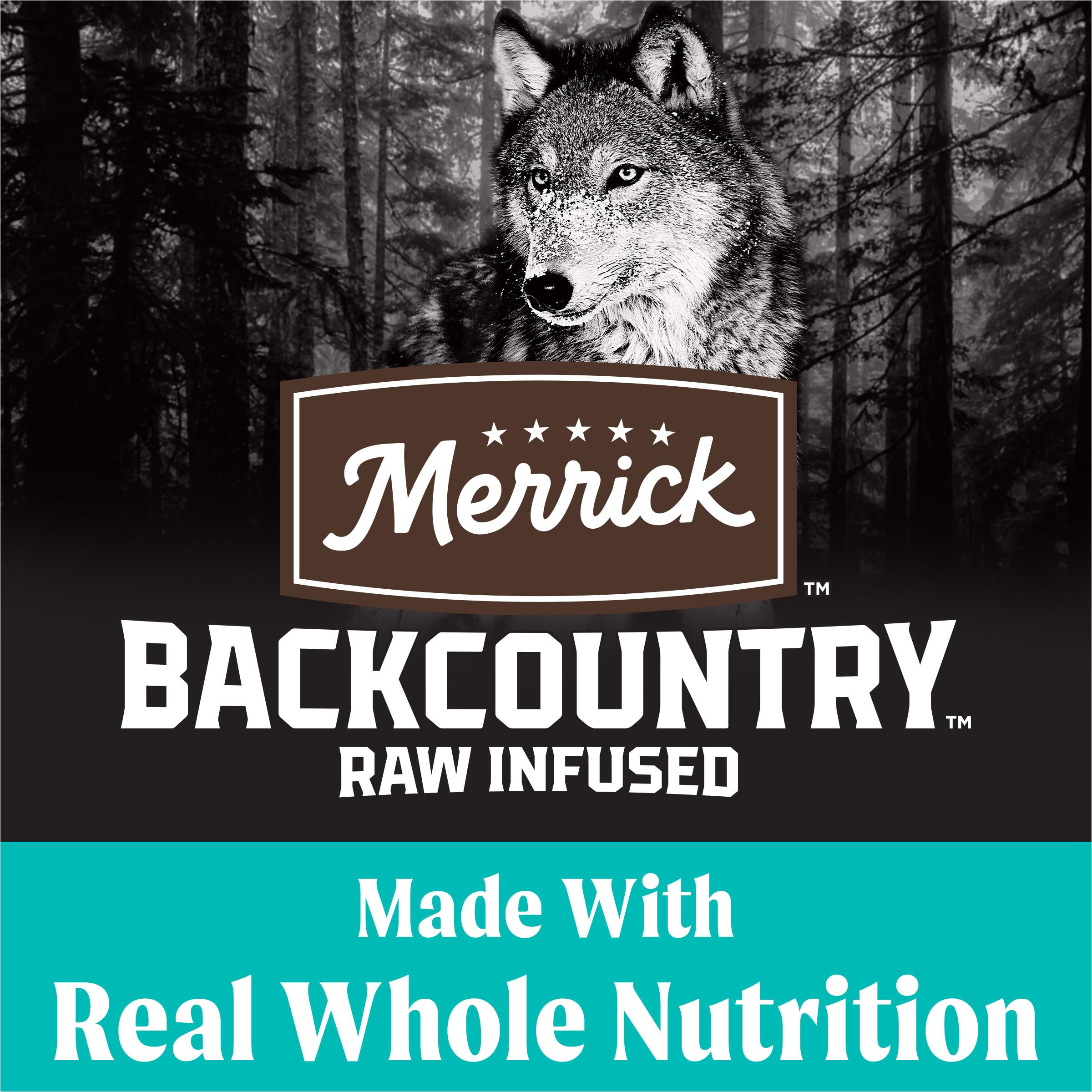 Merrick Backcountry Game Bird pavo deshuesado como ingrediente estrella