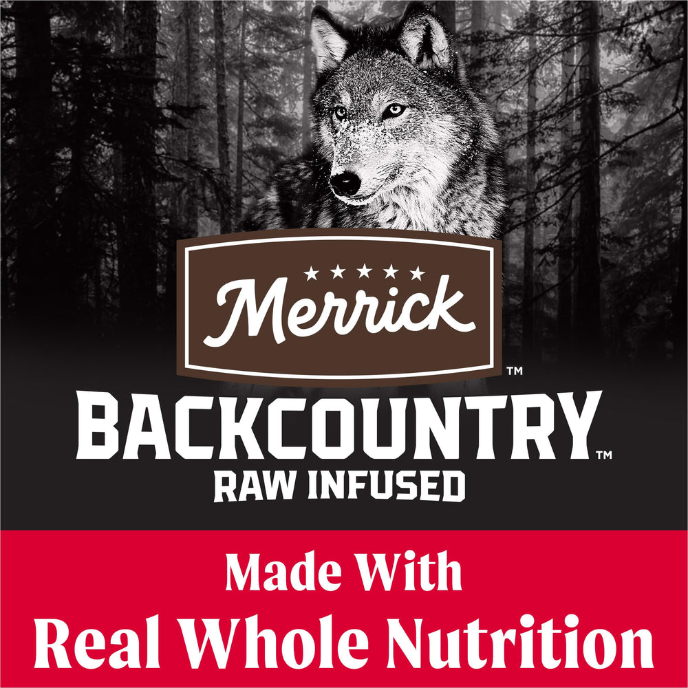 Merrick Backcountry, trozos de res deshuesada visibles para una dieta natural