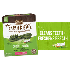 Merrick Fresh Kisses dental chews para perros pequeños, favorece limpieza dental y aliento más agradable