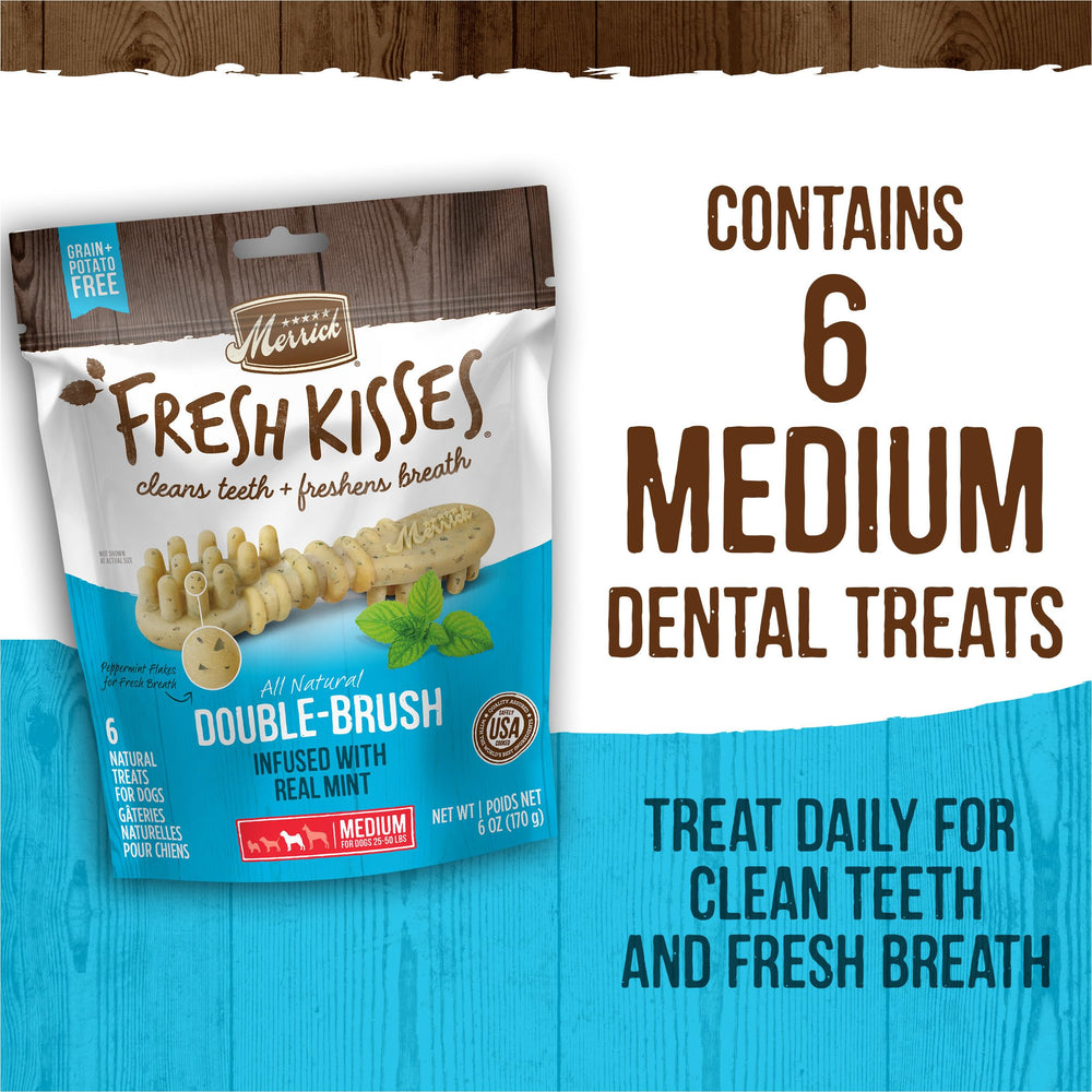 Merrick Fresh Kisses: apoyo diario a la higiene dental de perros.