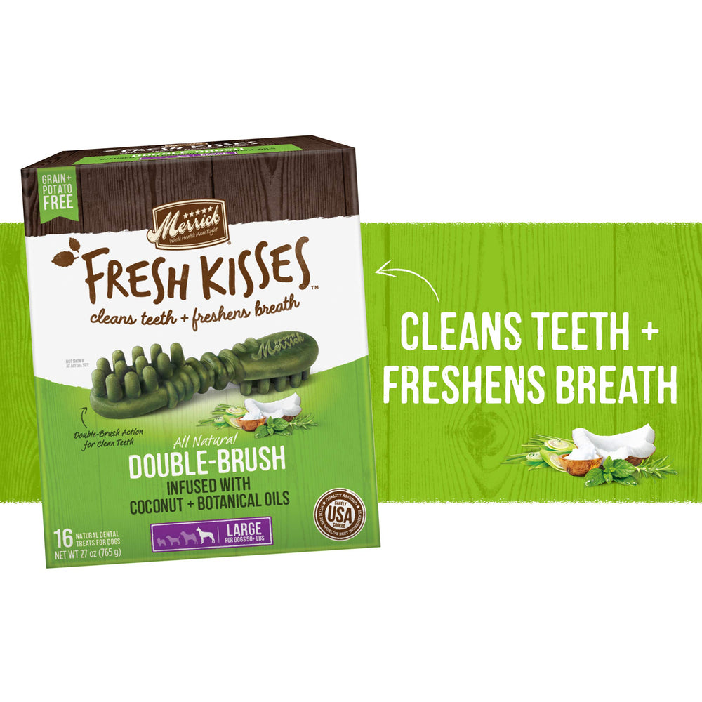 Merrick Fresh Kisses, envase de 27 oz para uso diario.