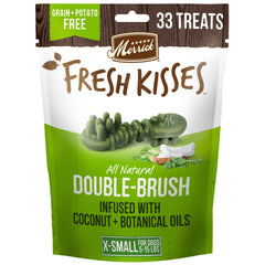 Merrick Fresh Kisses empaque de 33 unidades, ideal para uso diario.