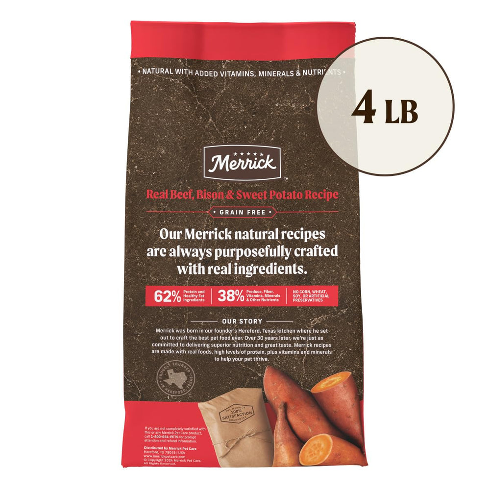 Merrick con glucosamina y condroitina para articulaciones de perros.