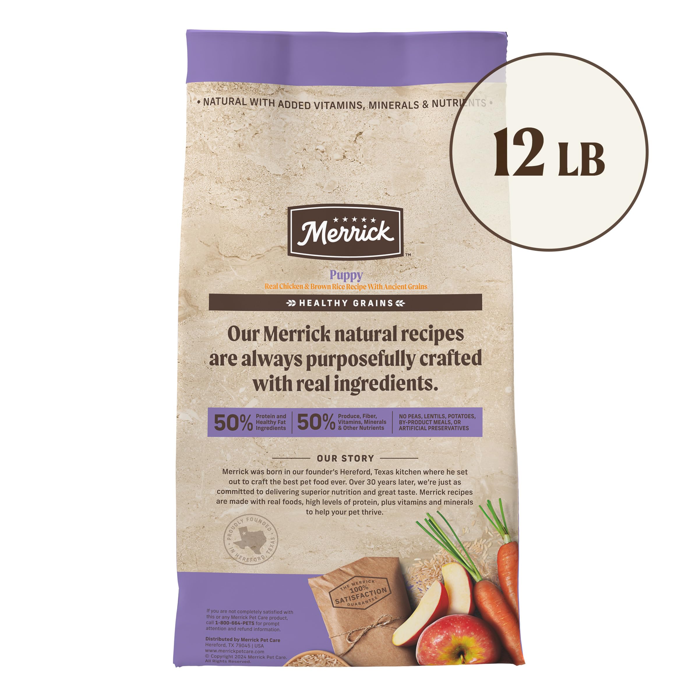 Merrick Healthy Grains con glucosamina y condroitina para articulaciones.