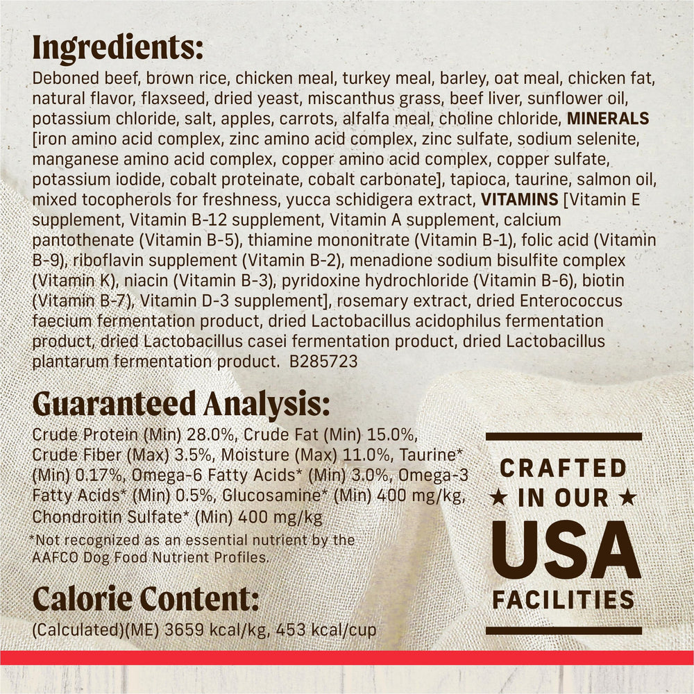 Merrick Healthy Grains: omega-6 y omega-3 para piel y pelaje sanos