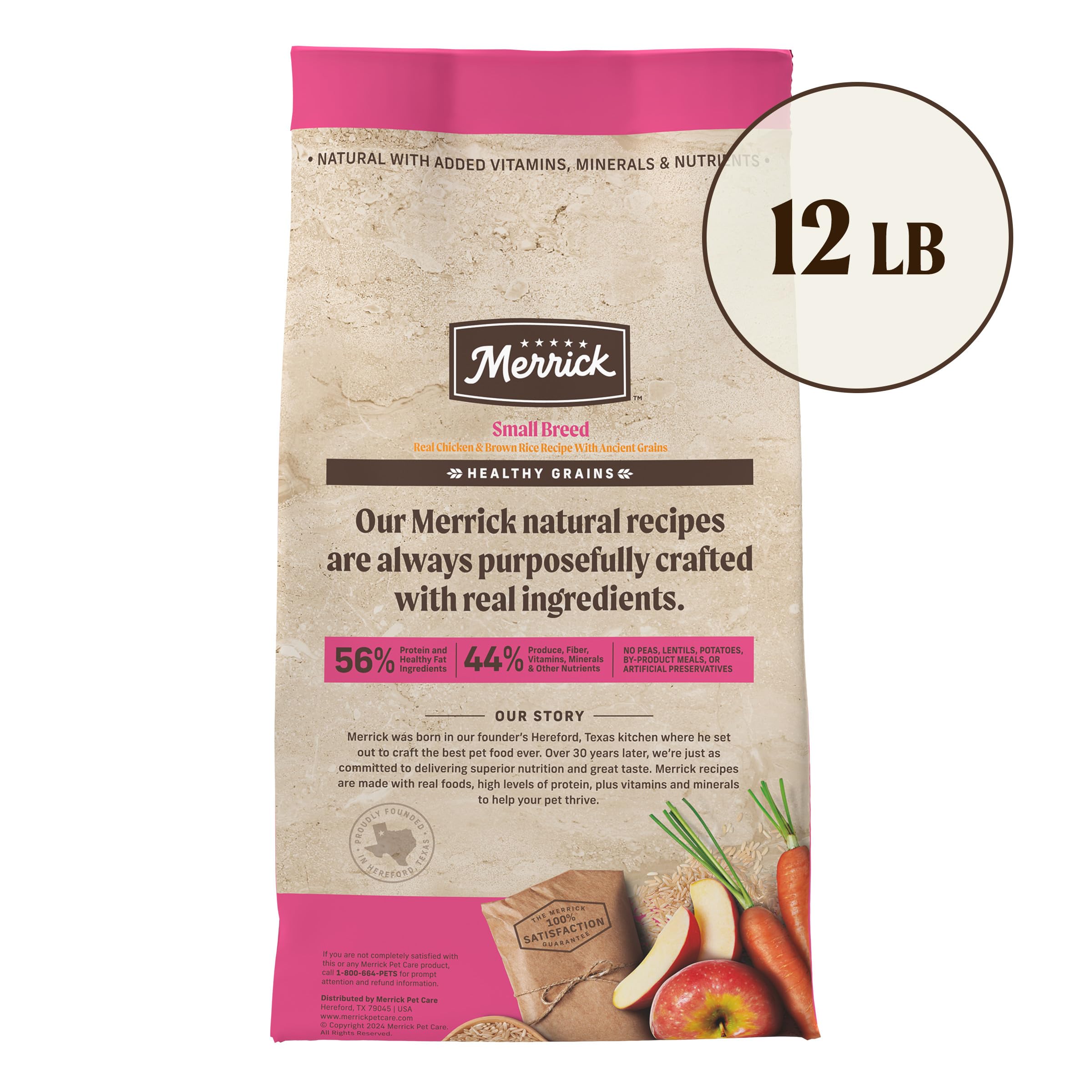 Merrick Healthy Grains servido en cuenco diario para la rutina de alimentación