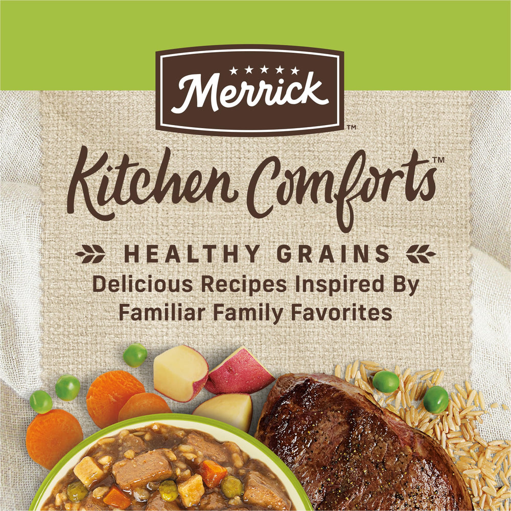 Merrick Kitchen Comforts sabor a gravy en lata para mayor jugosidad.