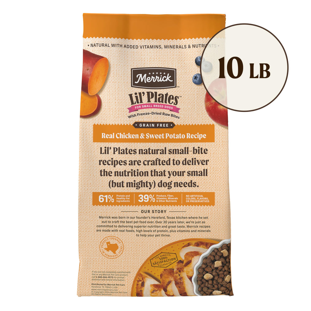 Merrick Lil’ Plates: omega-6 y omega-3 para piel y pelaje.