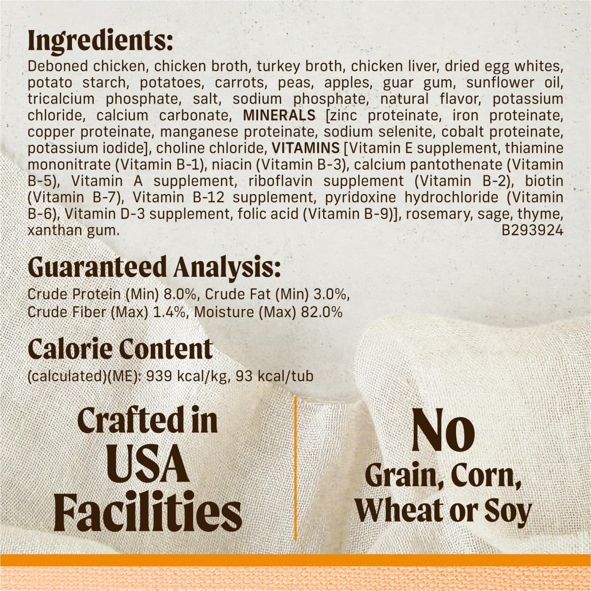 Con ingredientes naturales como papas, zanahorias y manzanas para una opción digestible.