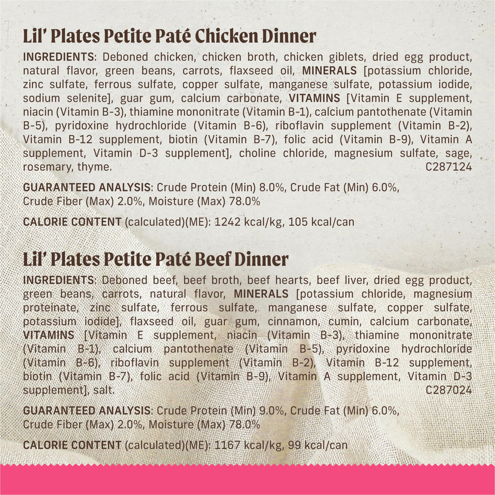 Merrick Lil’ Plates porciones monodosis: práctico y fácil de abrir.
