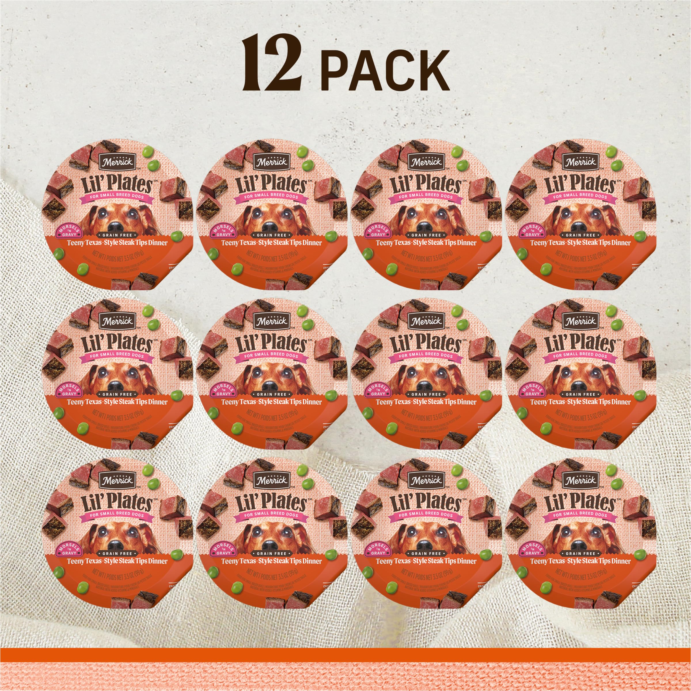 Merrick Lil’ Plates: fórmula sin granos para una digestión suave.