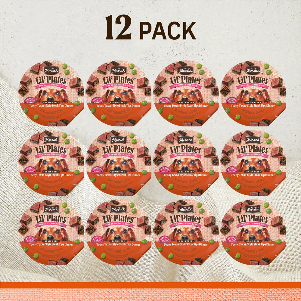 Merrick Lil’ Plates: fórmula sin granos para una digestión suave.