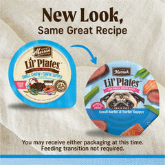 Merrick Lil’ Plates, tarrina 3-5oz de salmón, sabor apetitoso para perros pequeños.
