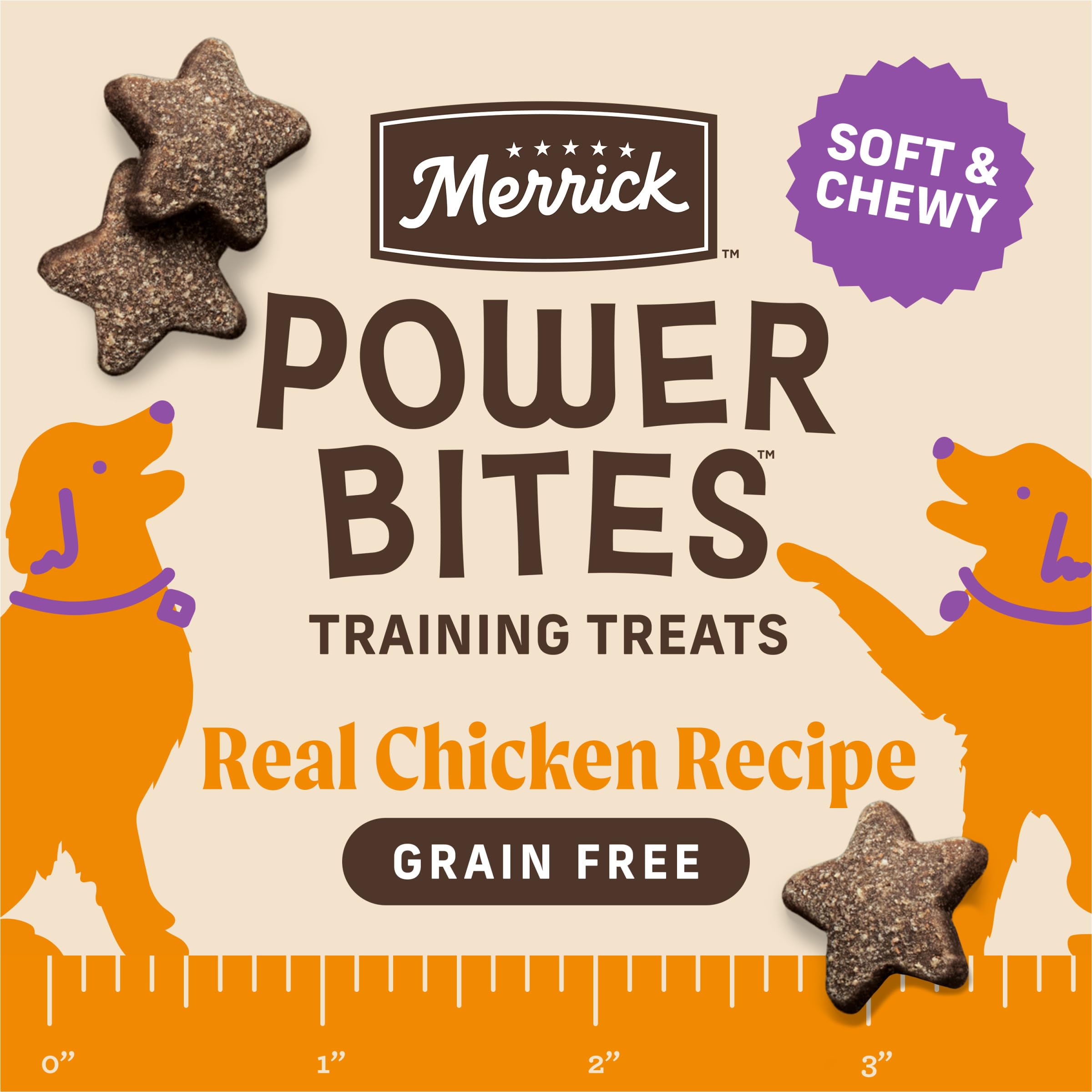 Merrick Power Bites en bolsa reutilizable mantiene frescura