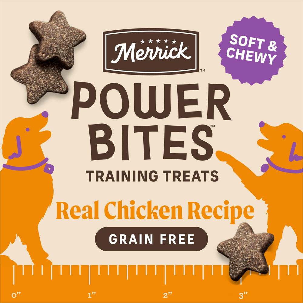 Merrick Power Bites en bolsa reutilizable mantiene frescura