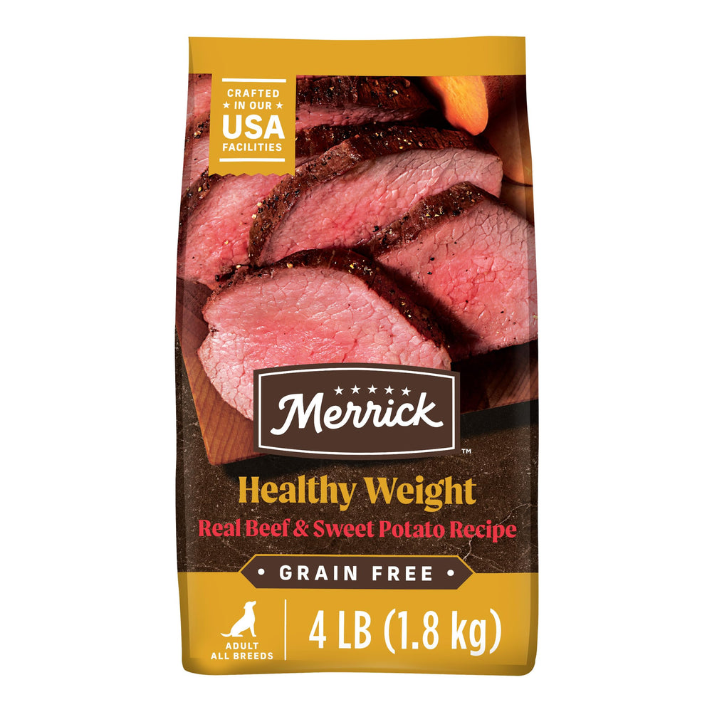 Merrick Premium sin granos, croquetas para perro adulto apoyando una dieta equilibrada