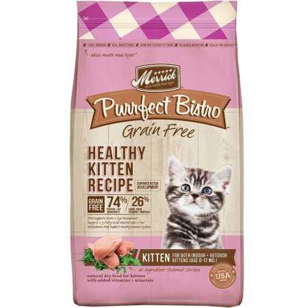 Merrick Purrfect Bistro: DHA para desarrollo cerebral y visión del gatito.