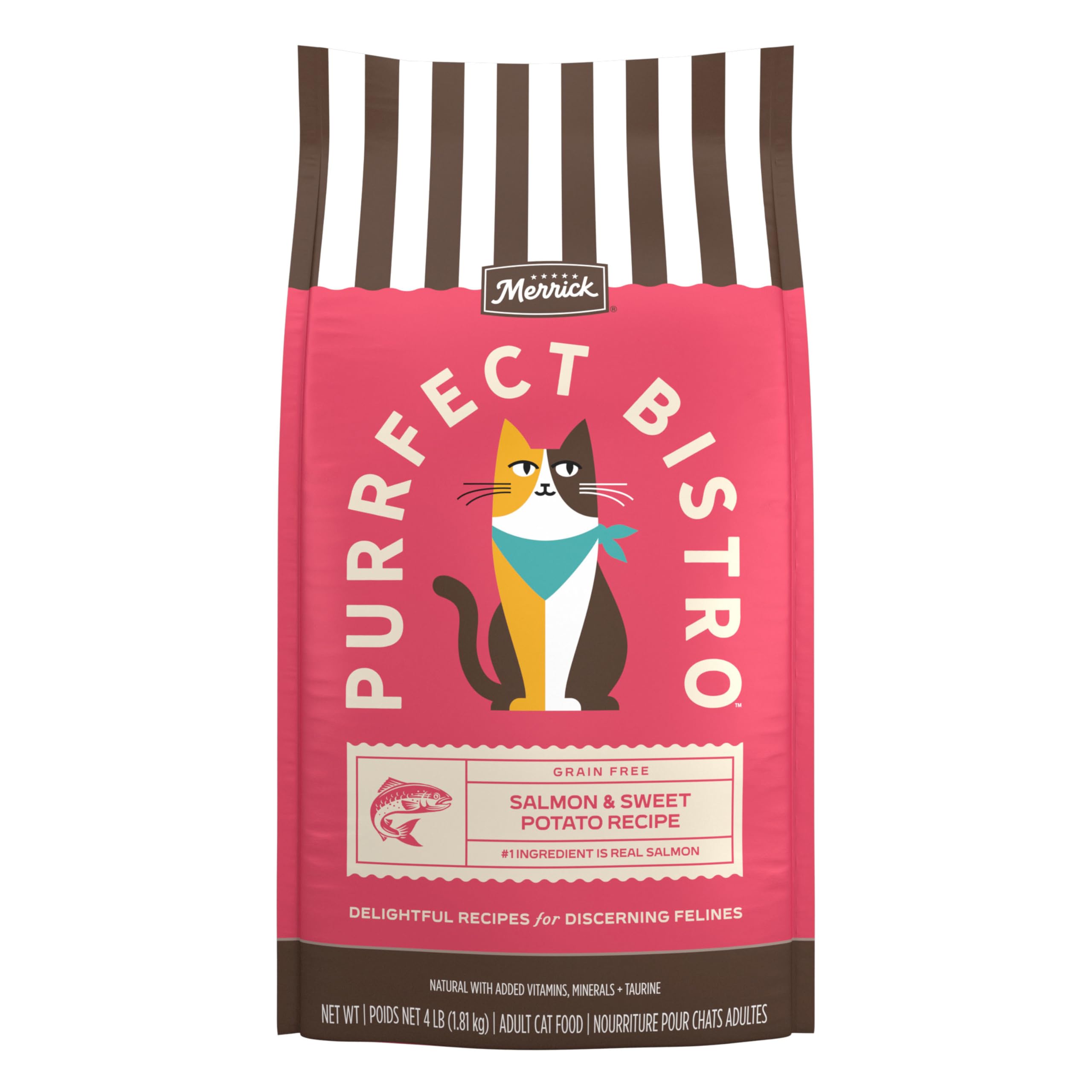 Merrick Purrfect Bistro omega-6 y omega-3 para piel y pelaje.