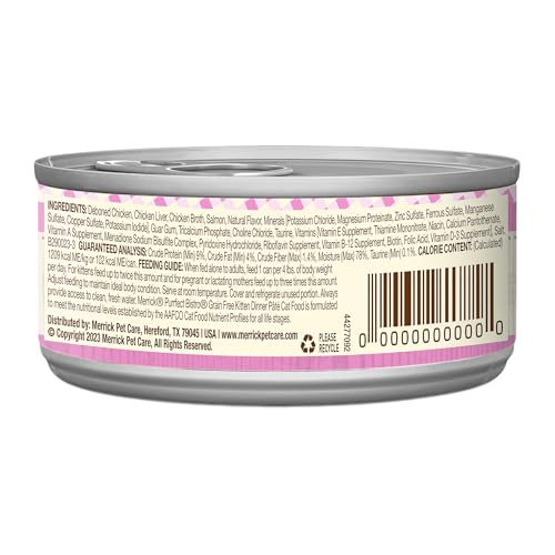 Merrick Purrfect Bistro pack 24 latas pate gatito, conveniencia para familias.