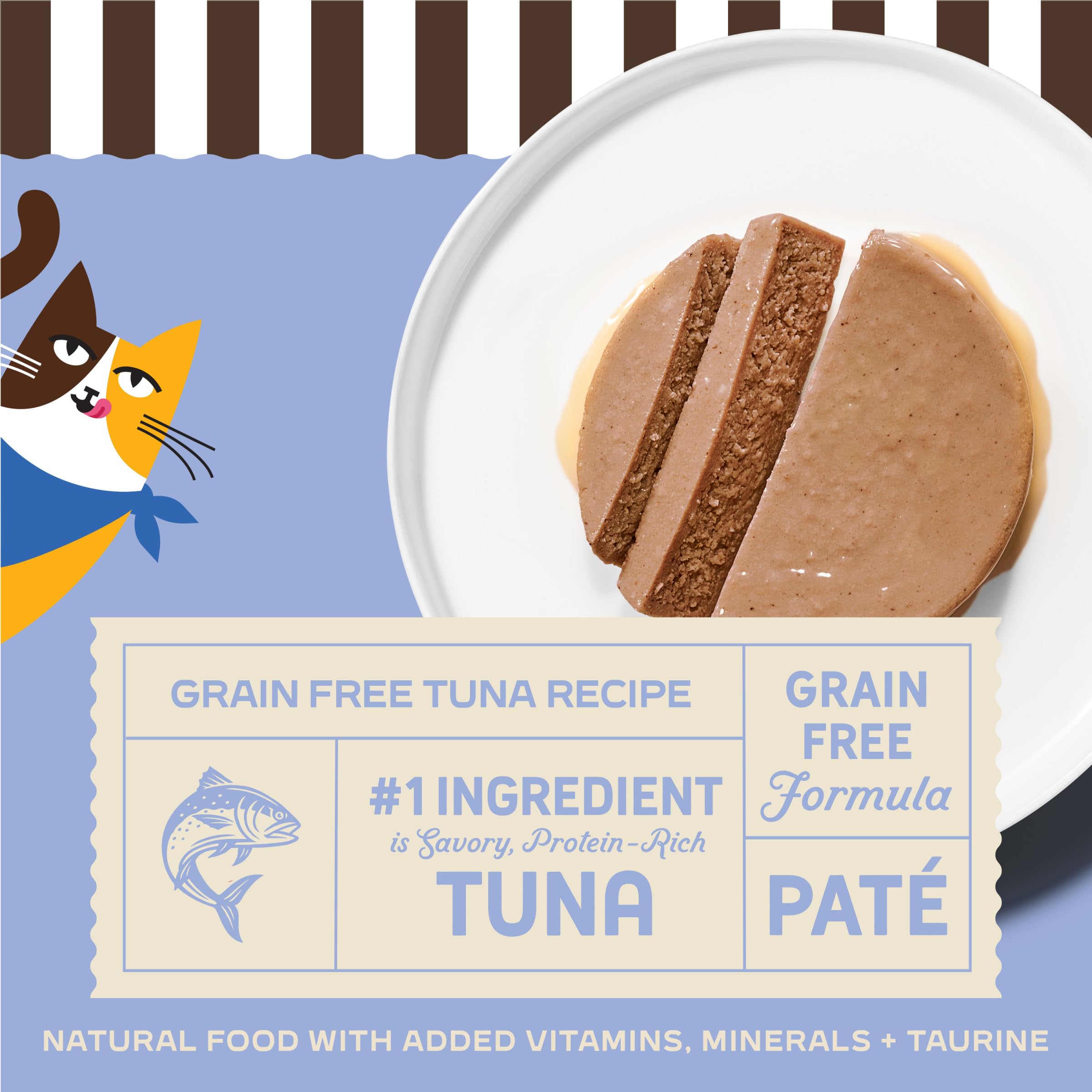 Merrick Purrfect Bistro pate suave para hora de comer agradable.