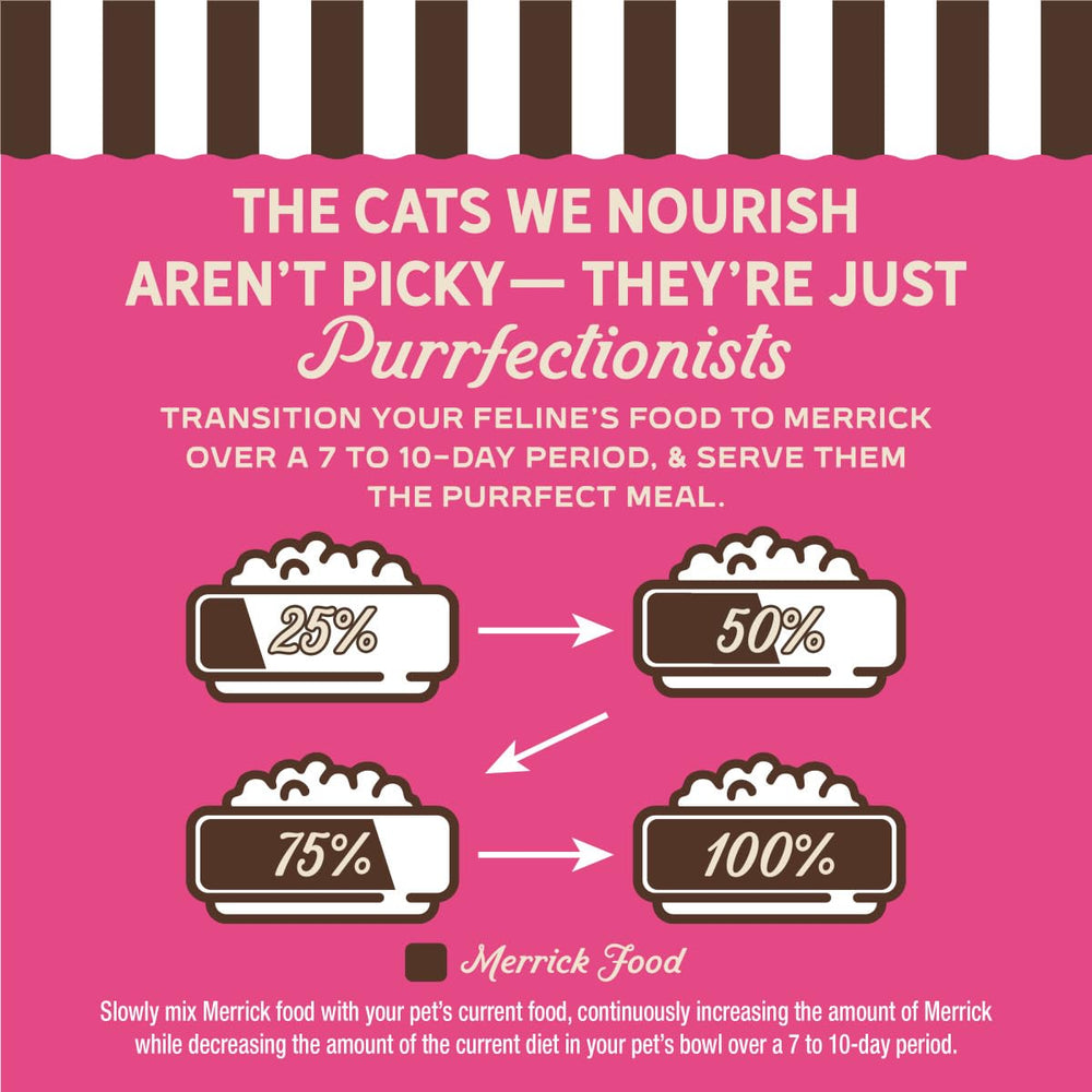 Merrick Purrfect Bistro lata de 3 oz, práctica para servir a diario.