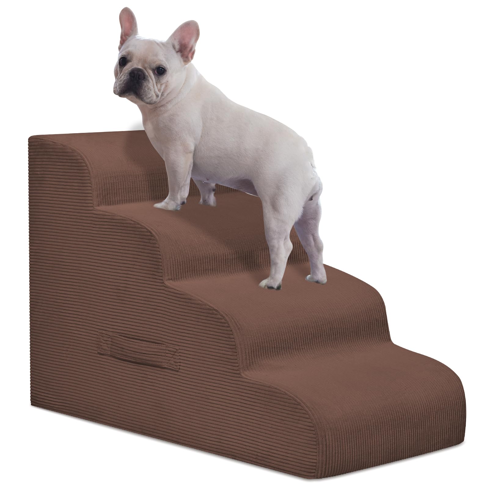 Mesa Lemon escaleras para perros, vista frontal, ideal para subir al sofá con seguridad.