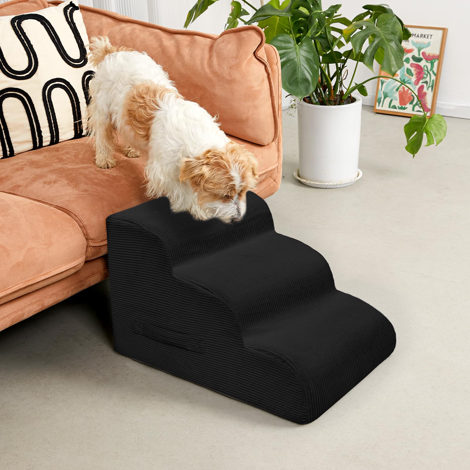 Mesa Lemon cubierta de pana impermeable para escaleras