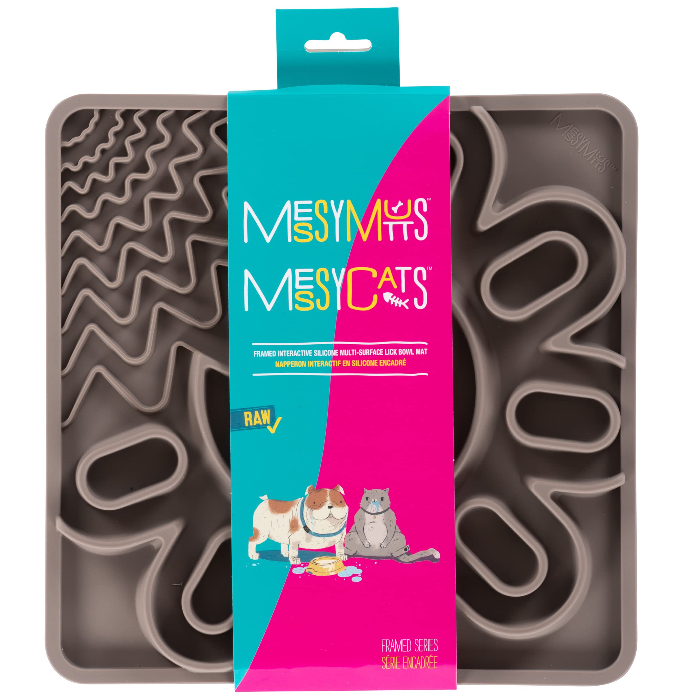 Messy Mutts tapete para perros y gatos, uso interactivo