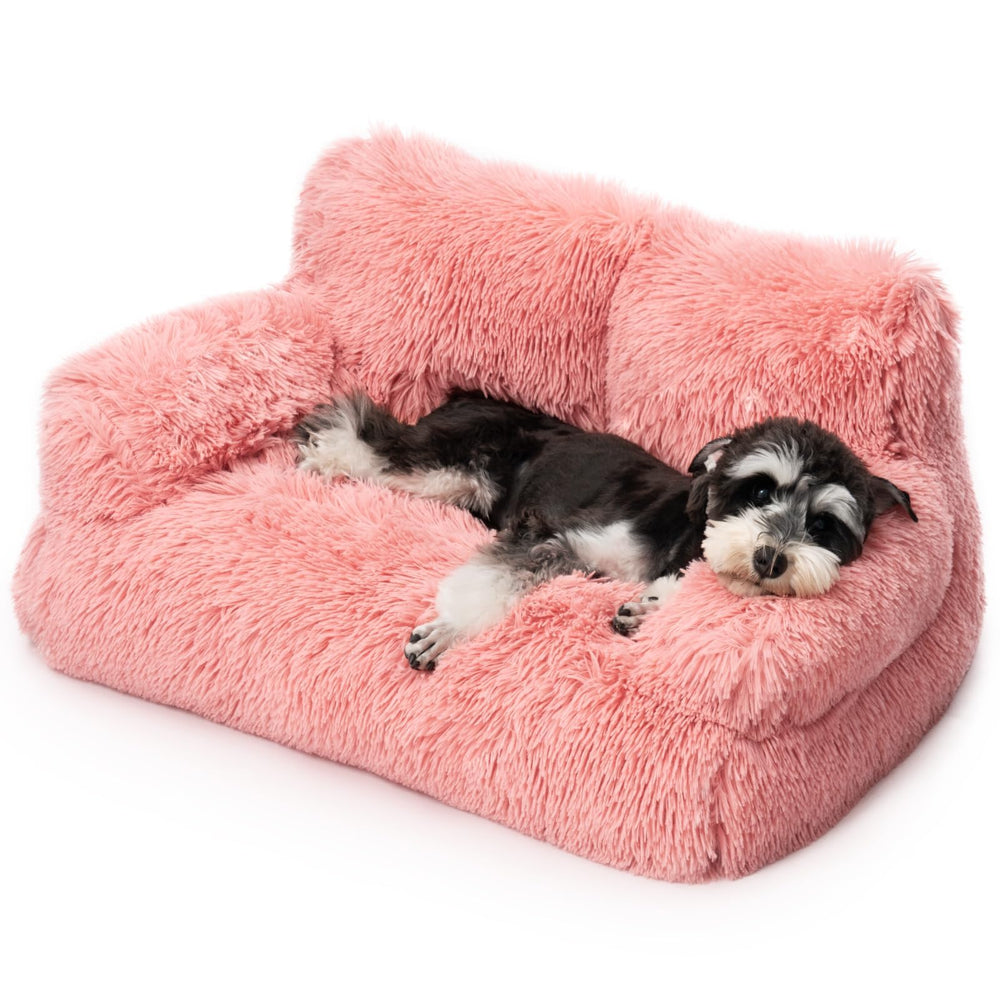 Sofá para mascotas Mewoo Rosa, cómodo y antideslizante para perros y gatos pequeños.