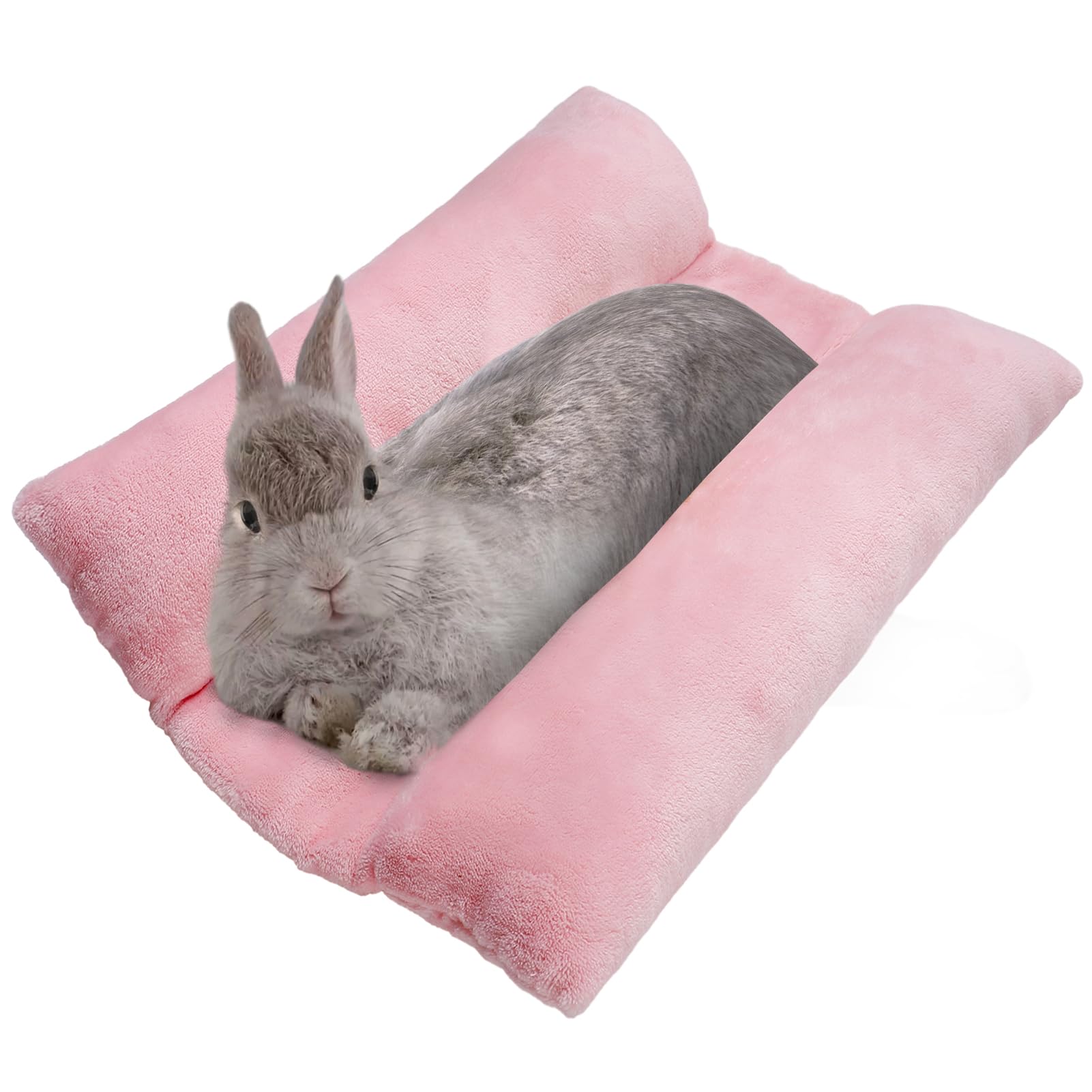 MEWTOGO cama para conejo con tejido franela suave para la piel delicada.