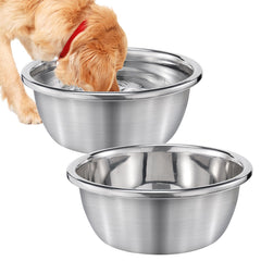 MEWTOGO dos tazones grandes para perros, alta capacidad para hidratación compartida.