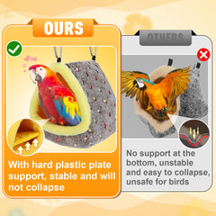 MEWTOGO plato de soporte sólido mantiene estable el nido dentro de la jaula