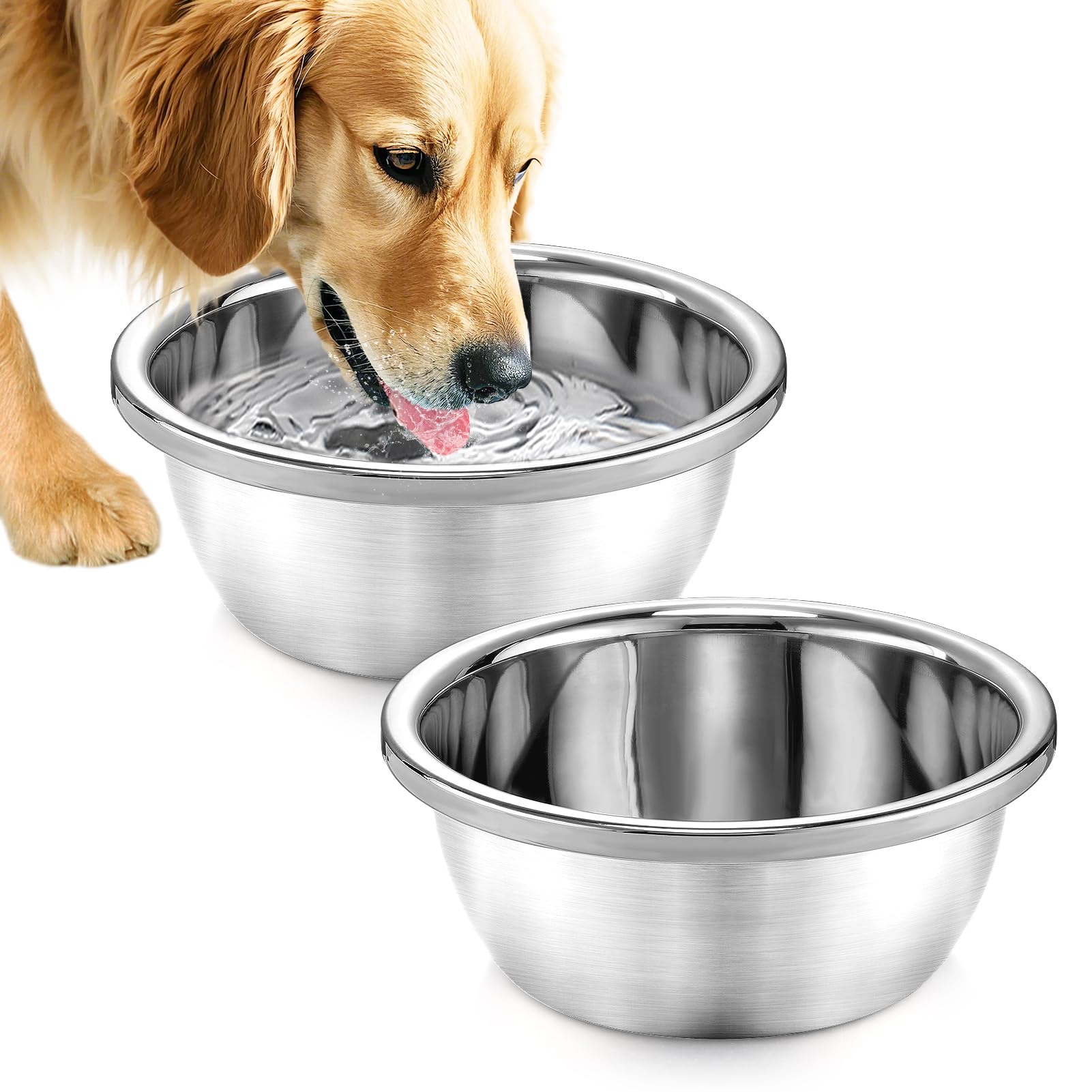 MEWTOGO tazón grande para perros, alimento 1 galón, listo para comidas abundantes