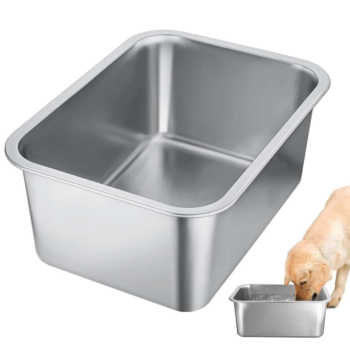 MEWTOGO tazón-perro-grande-capacidad-3galones para agua y comida, ideal para razas grandes.