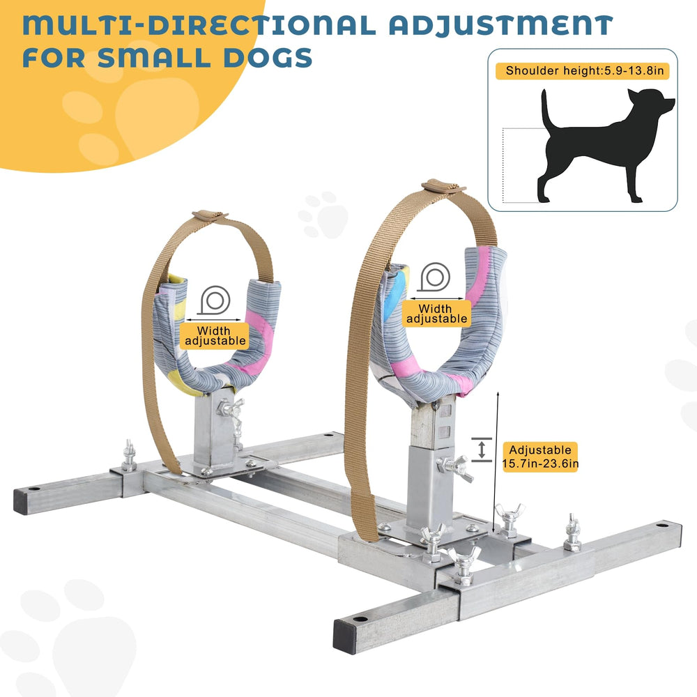 Mezurun estructura de acero inoxidable resistente para perros.