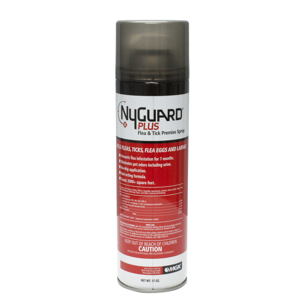 MGK NyGuard Plus aerosol para pulgas y garrapatas en interiores, control prolongado.