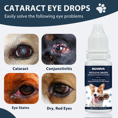Frasco de gotas Mgviiiva para perros, mejora la humectación ocular