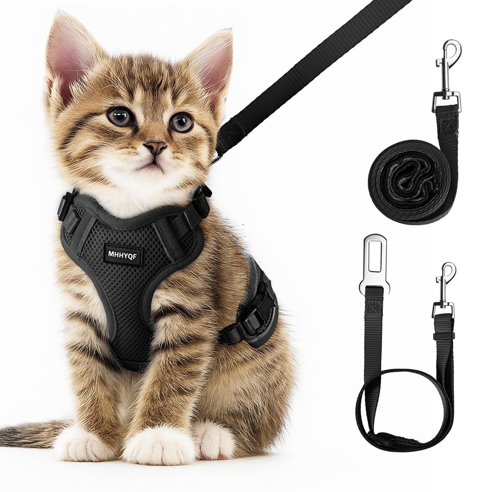 MHHHYQF arnés-gato para coche ajuste: seguridad y confort durante paseos.