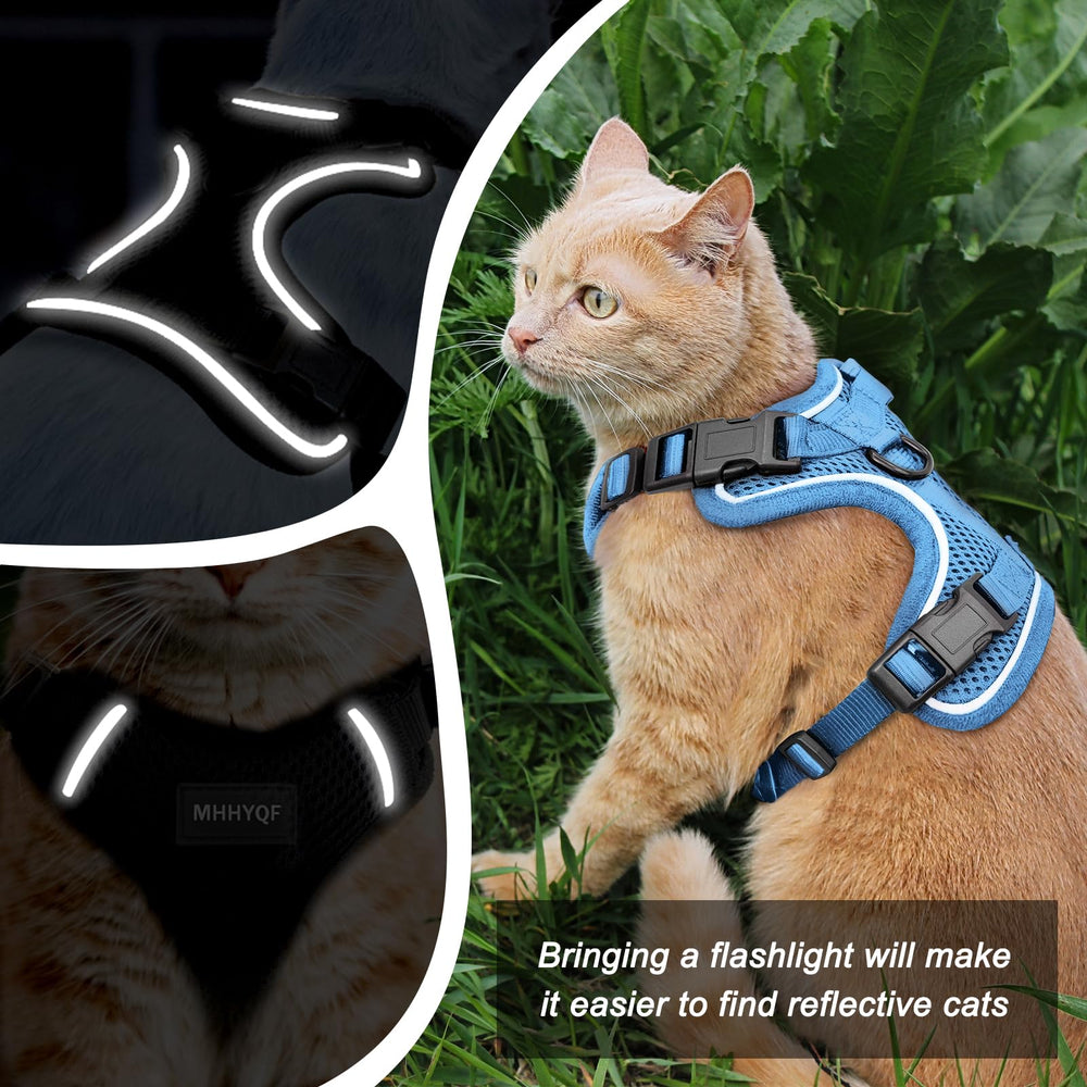 Arnés para gatos MHHYQF, cuatro hebillas, ajuste seguro para evitar escapes
