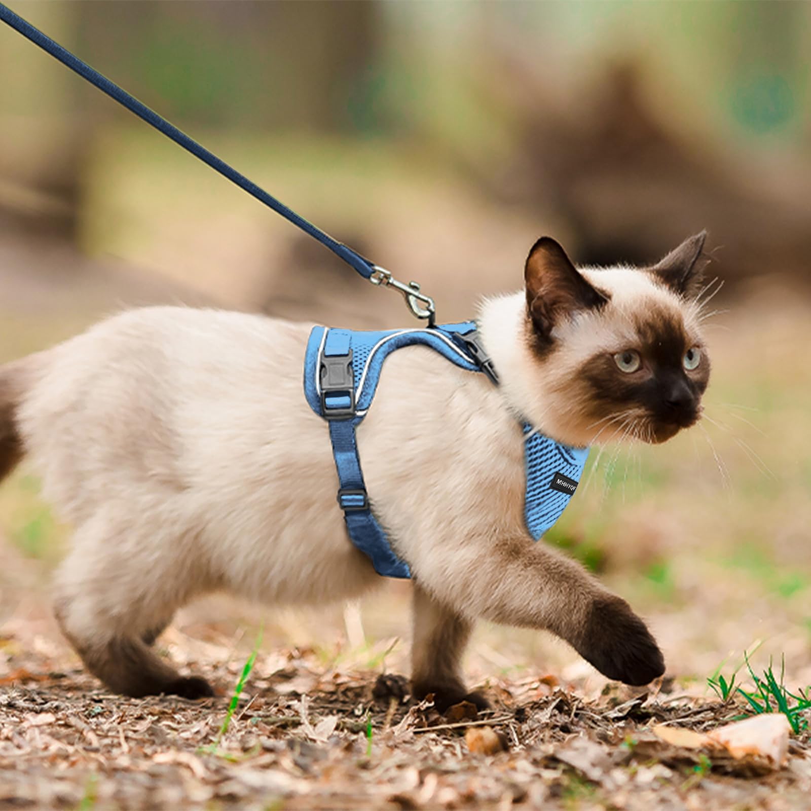 Arnés para gatos MHHYQF en coche; cómodo durante viajes