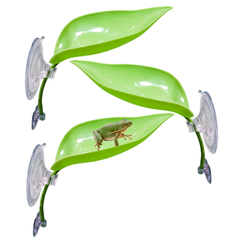 MHLLGN hojas plásticas con ventosas para terrario, fijación estable.