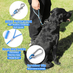 Mi Metty cable de acero trenzado para perros, duradero y fácil de limpiar.