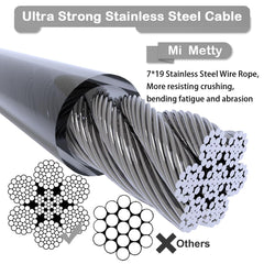 Mi Metty cable de sujeción para perro 20 ft, ideal para patios y jardines
