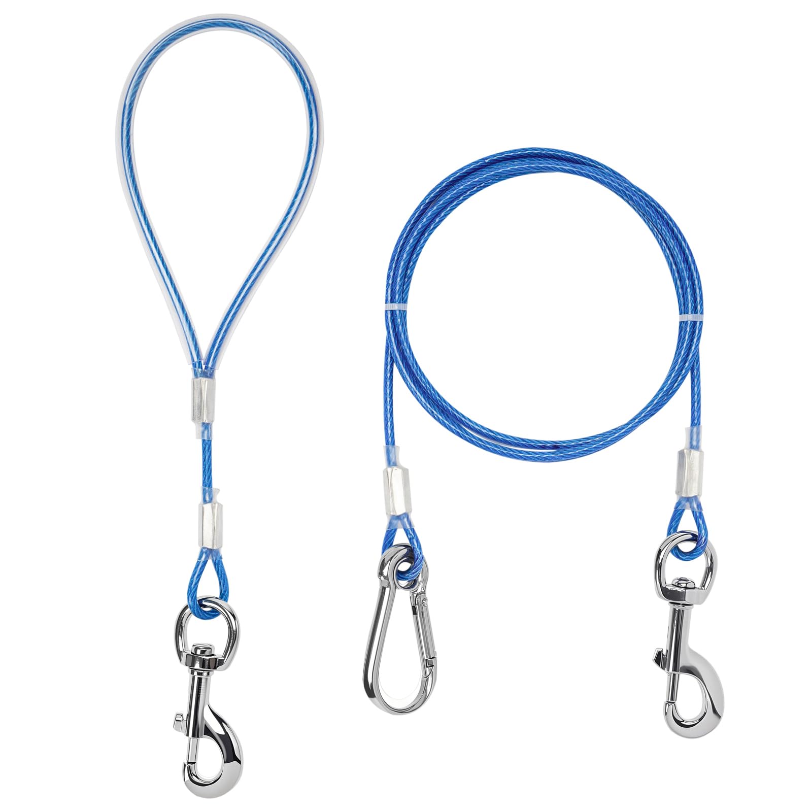 Mi Metty correa para perro con cable de acero, resistente y duradera.