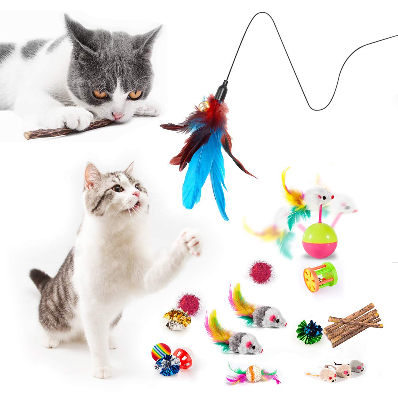 Pez de hierba gatera MIBOTE para estimular juego y exploración