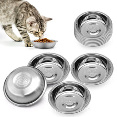 MicoSim tazón bajo de acero inoxidable para gatos, comodidad al comer