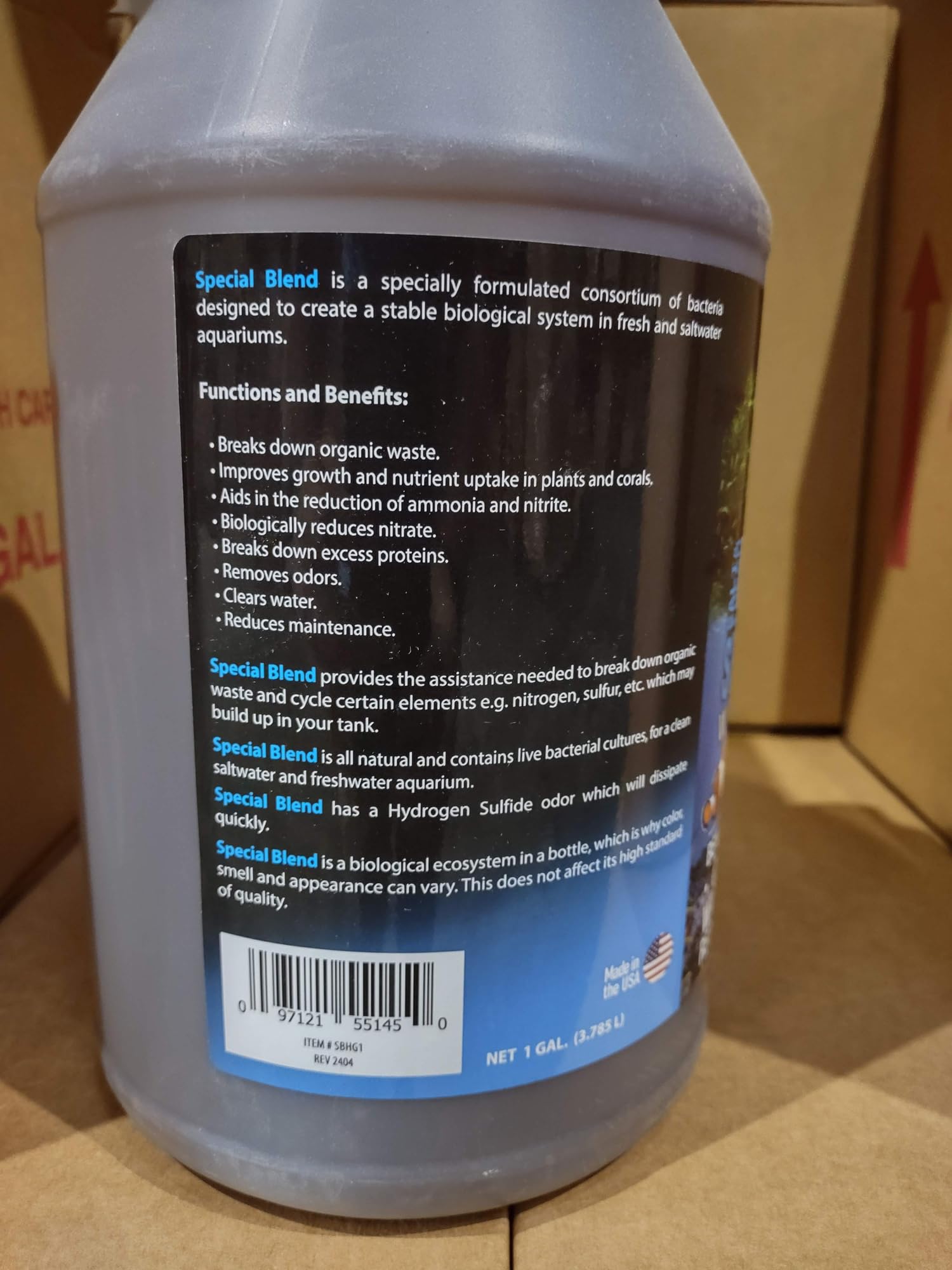 MICROBE-LIFT Special Blend agua clara tras tratamiento en acuario